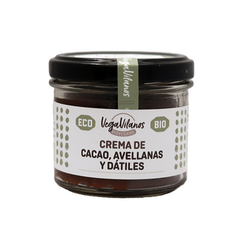 CREMA DE CACAO, AVELLANAS Y DÁTILES ECOLÓGICA Vegavilanos